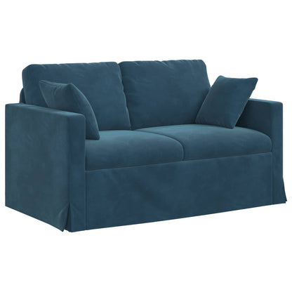 vidaXL Sofa Blau 138 x 78 x 80 cm Samt