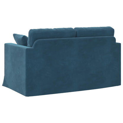 vidaXL Sofa Blau 138 x 78 x 80 cm Samt