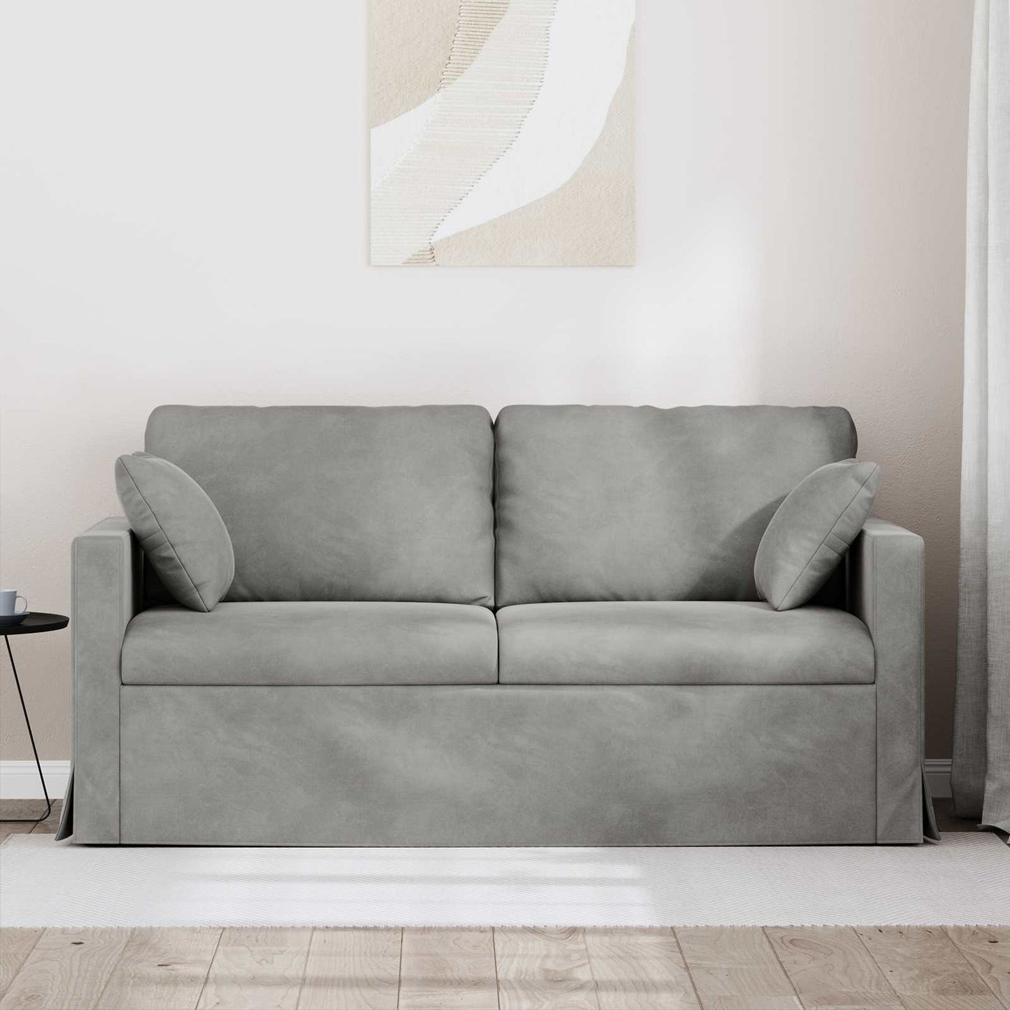 vidaXL Sofa Hellgrau 158 x 78 x 80 cm Samt
