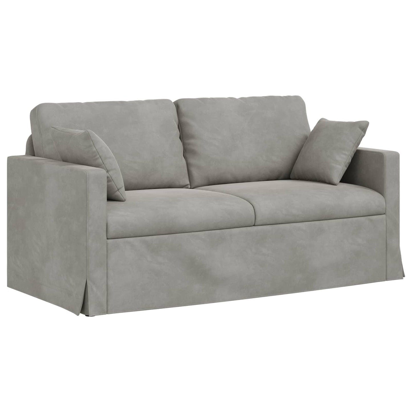 vidaXL Sofa Hellgrau 158 x 78 x 80 cm Samt