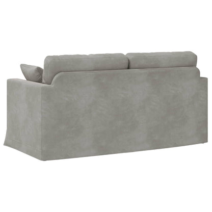 vidaXL Sofa Hellgrau 158 x 78 x 80 cm Samt