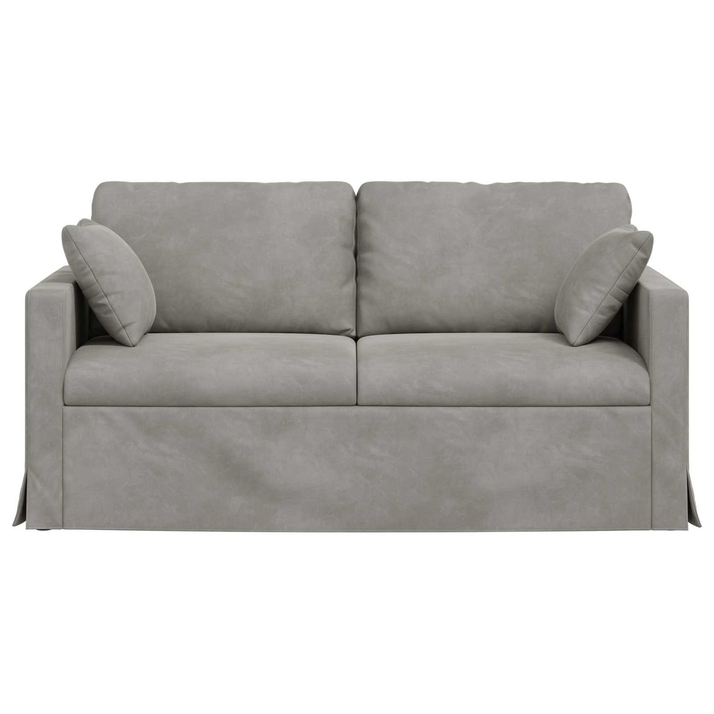 vidaXL Sofa Hellgrau 158 x 78 x 80 cm Samt