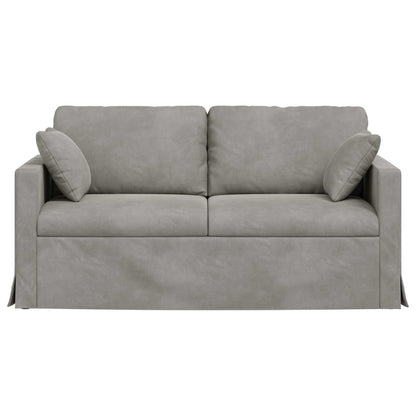vidaXL Sofa Hellgrau 158 x 78 x 80 cm Samt