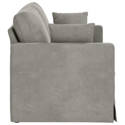 vidaXL Sofa Hellgrau 158 x 78 x 80 cm Samt