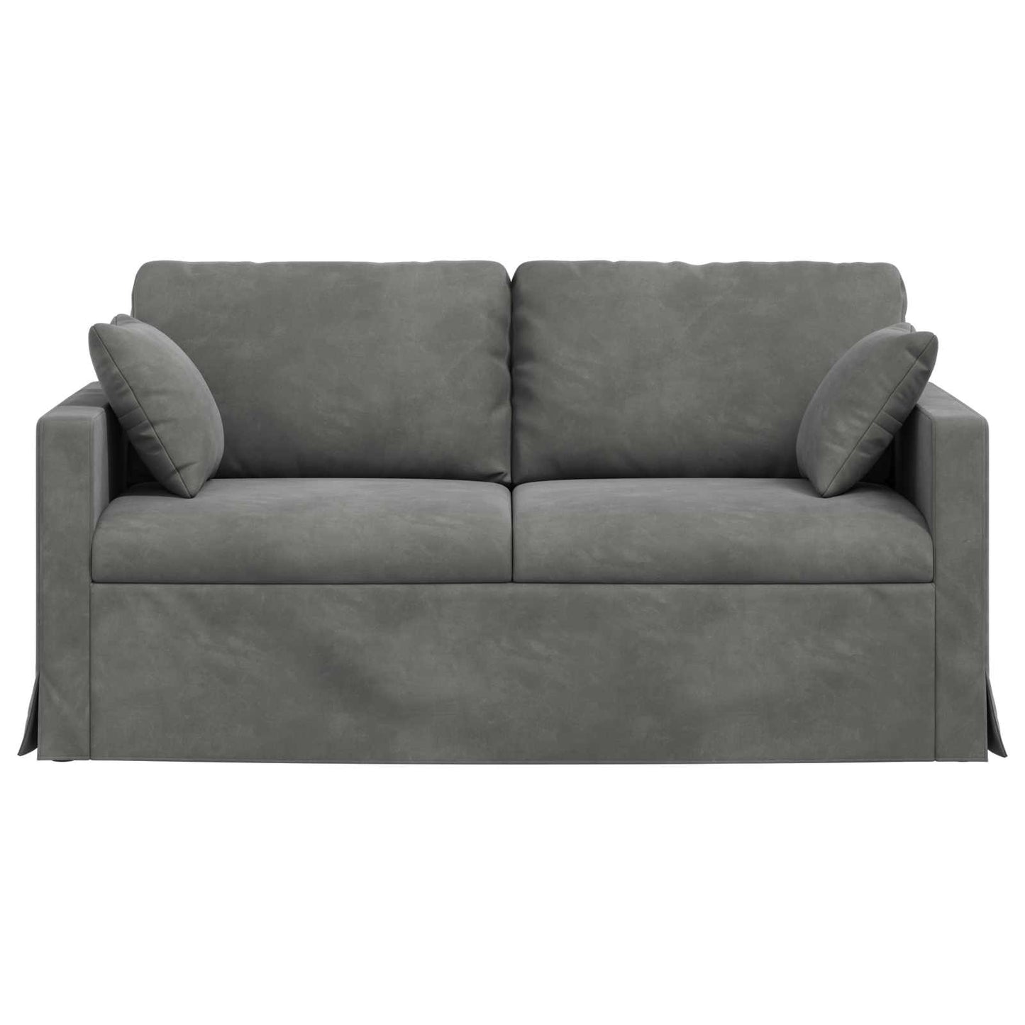 Sofa Dunkelgrau 158 x 78 x 80 cm Samt