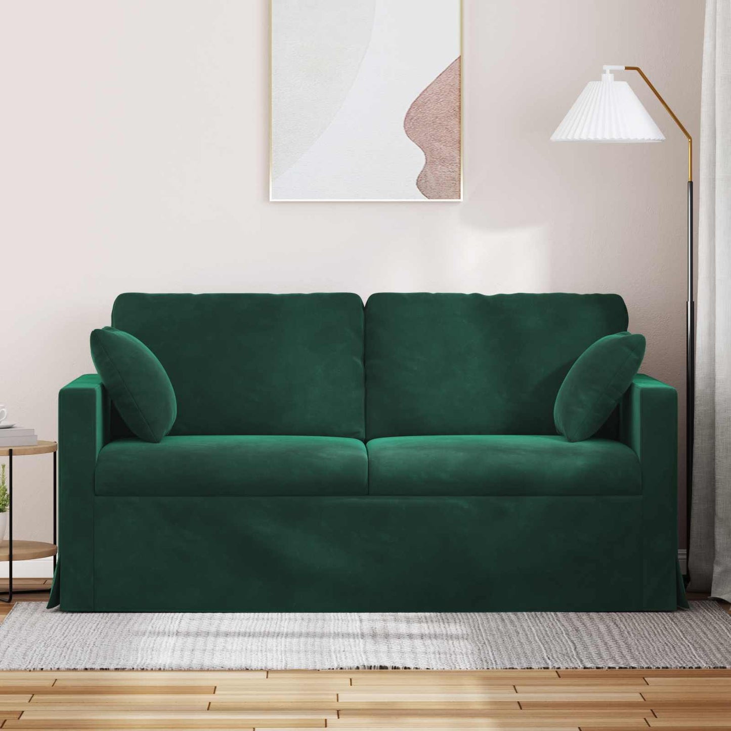 vidaXL Sofa Dunkelgrün 158 x 78 x 80 cm Samt