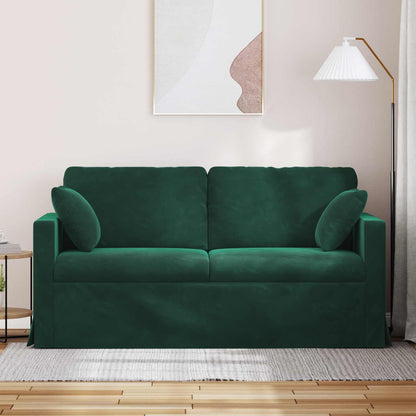 vidaXL Sofa Dunkelgrün 158 x 78 x 80 cm Samt