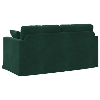 vidaXL Sofa Dunkelgrün 158 x 78 x 80 cm Samt
