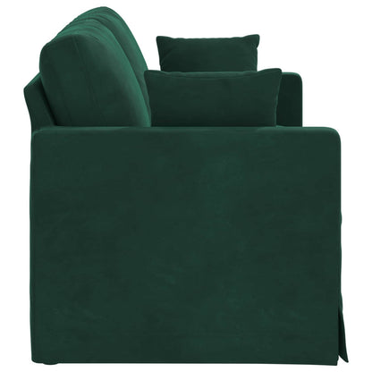 vidaXL Sofa Dunkelgrün 158 x 78 x 80 cm Samt