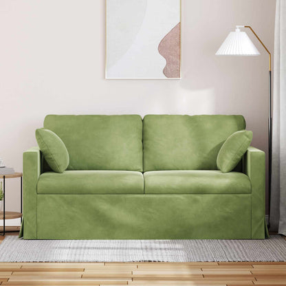 vidaXL Sofa Hellgrün 158 x 78 x 80 cm Samt