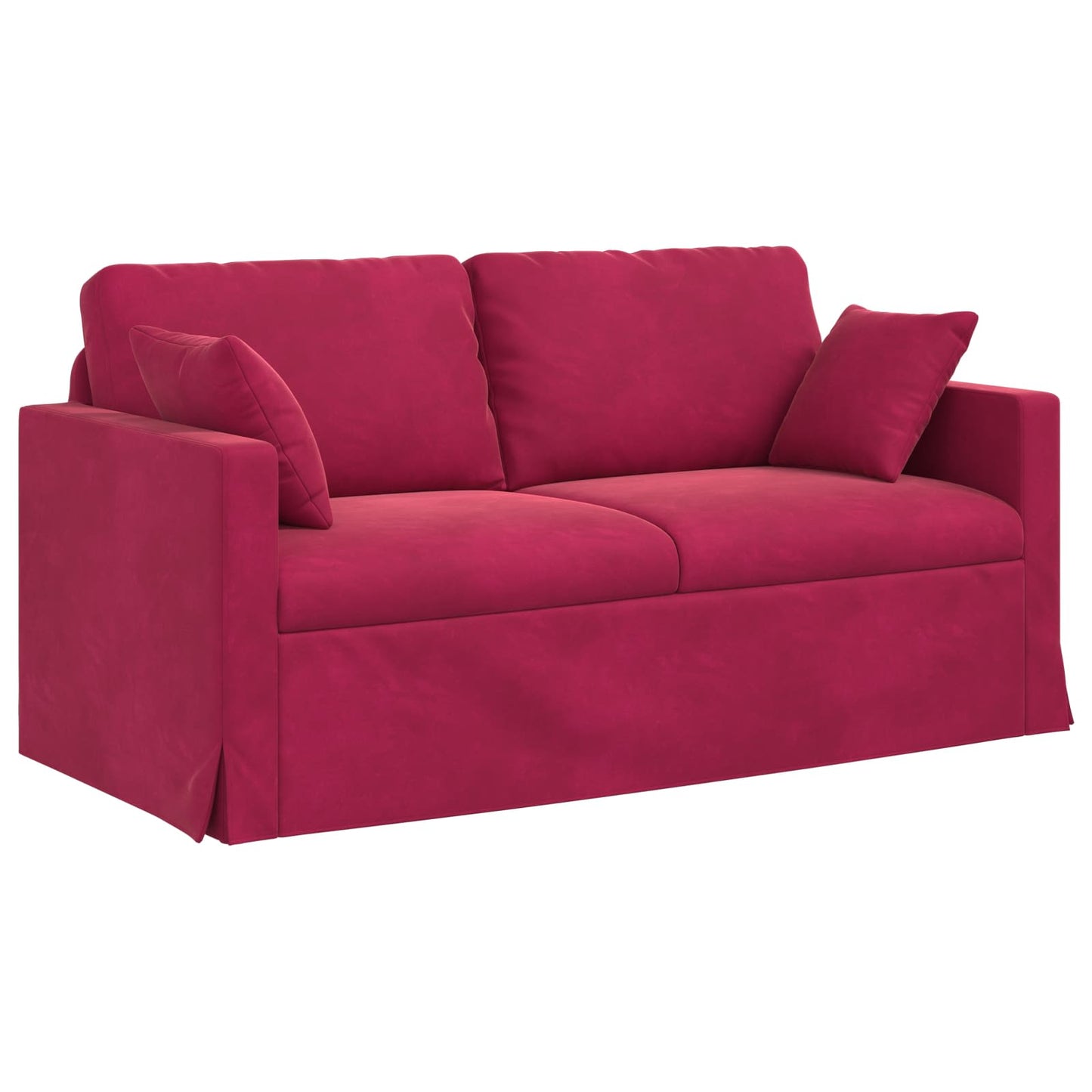 Sofa Weinrot 158 x 78 x 80 cm Samt