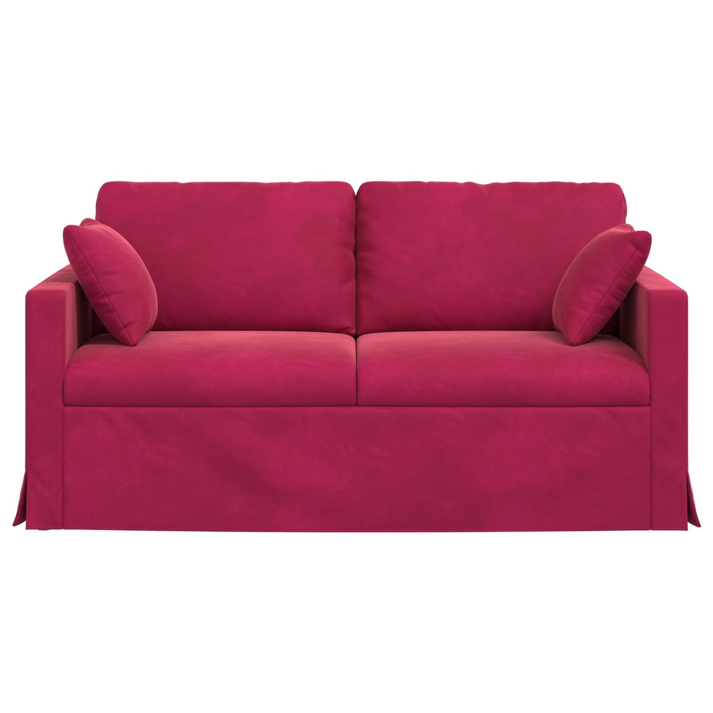 Sofa Weinrot 158 x 78 x 80 cm Samt