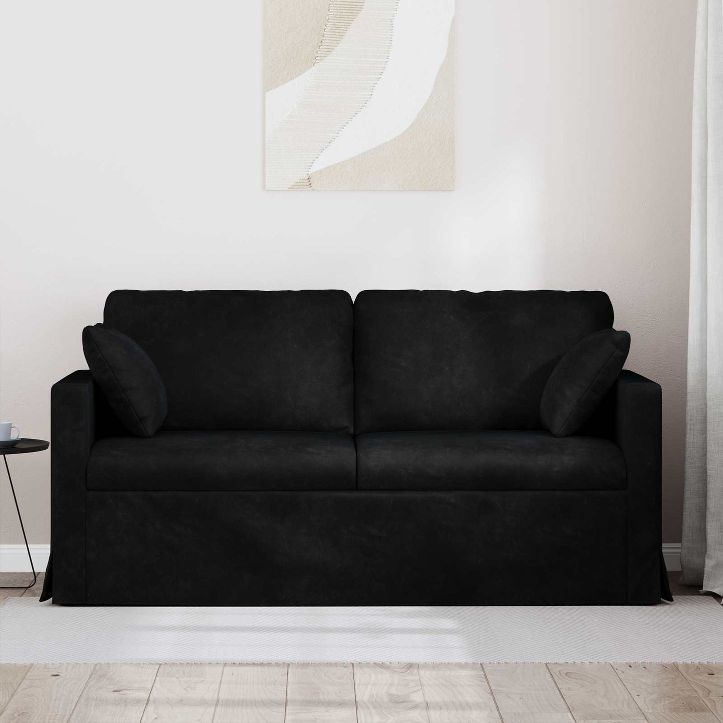 vidaXL Sofa Schwarz 158 x 78 x 80 cm Samt