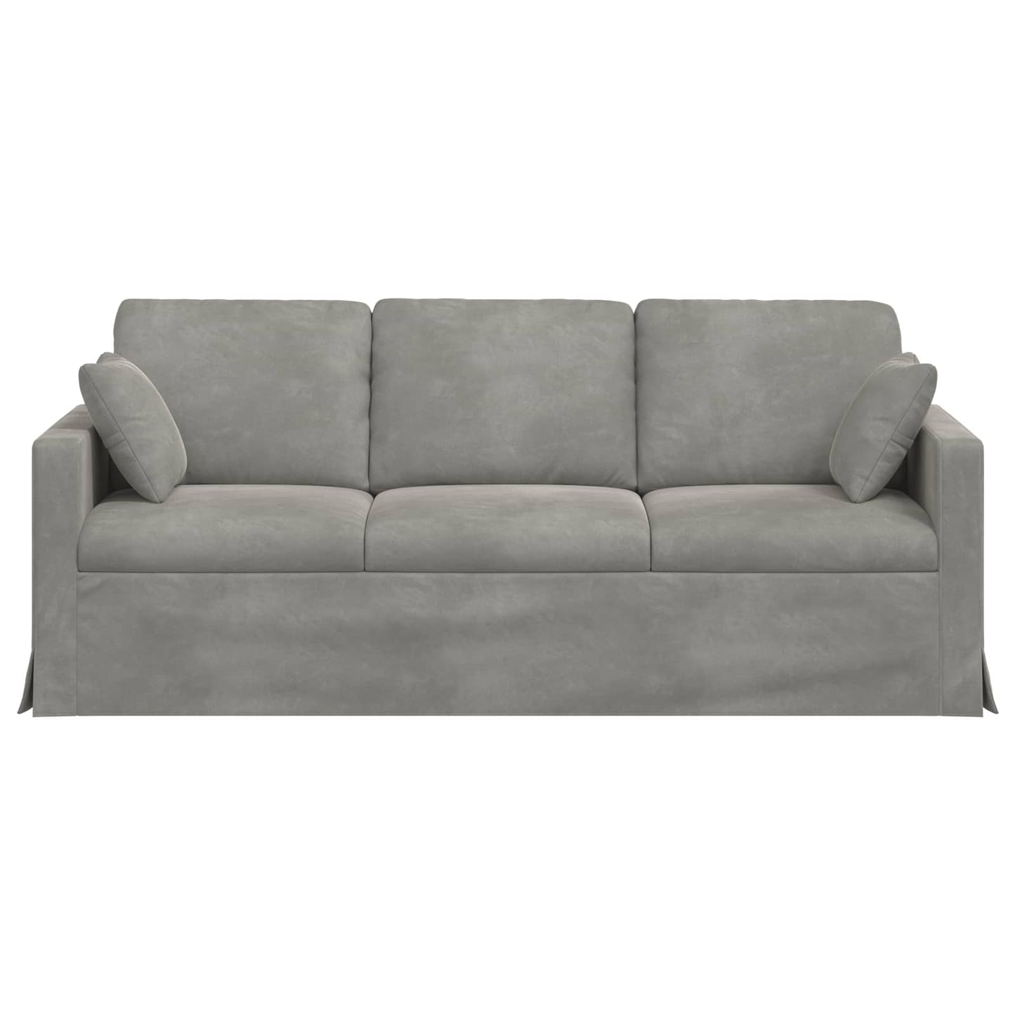 vidaXL Sofa Hellgrau 198 x 78 x 80 cm Samt