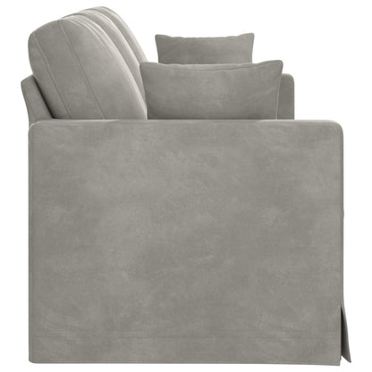 vidaXL Sofa Hellgrau 198 x 78 x 80 cm Samt