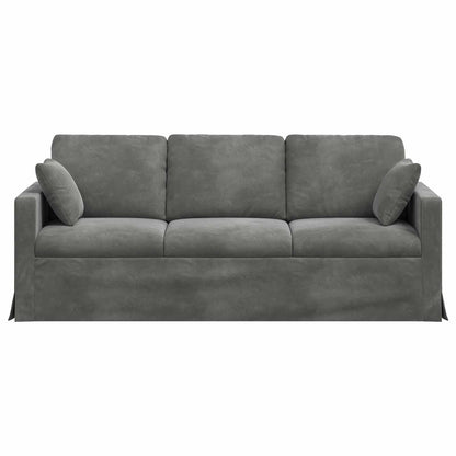 vidaXL Sofa Dunkelgrau 198 x 78 x 80 cm Samt