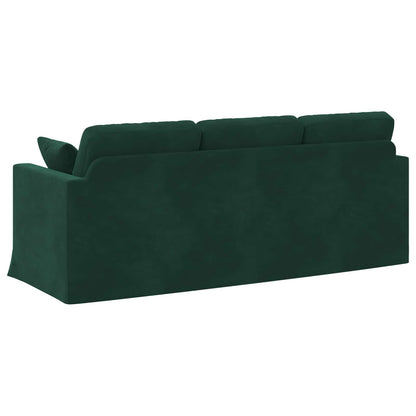 vidaXL Sofa Dunkelgrün 198 x 78 x 80 cm Samt