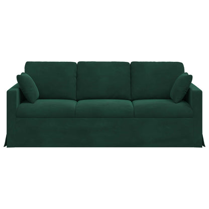 vidaXL Sofa Dunkelgrün 198 x 78 x 80 cm Samt