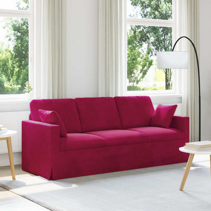 vidaXL Sofa Weinrot 198 x 78 x 80 cm Samt