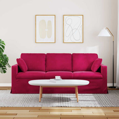 vidaXL Sofa Weinrot 198 x 78 x 80 cm Samt