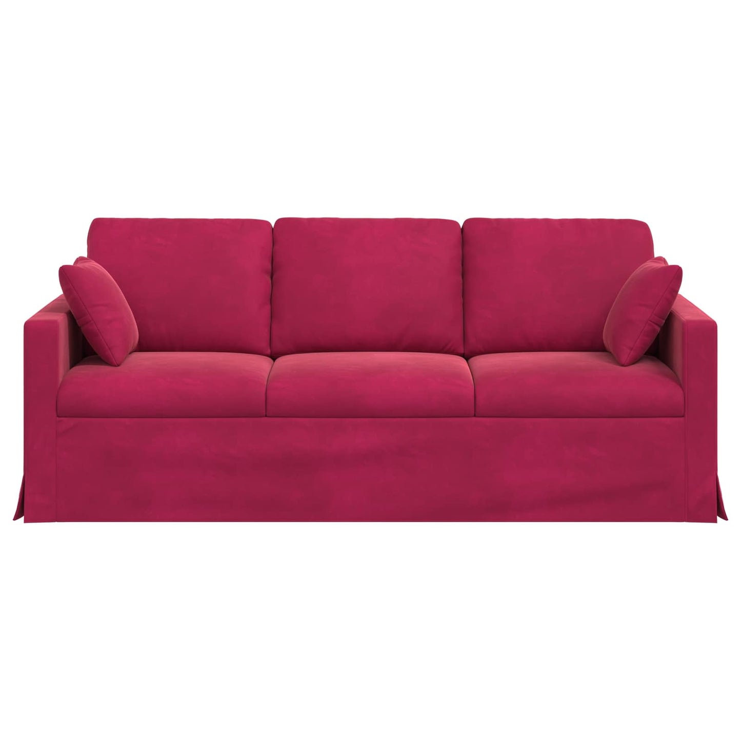 vidaXL Sofa Weinrot 198 x 78 x 80 cm Samt