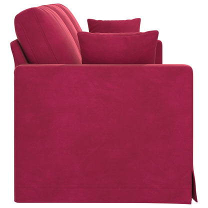 vidaXL Sofa Weinrot 198 x 78 x 80 cm Samt