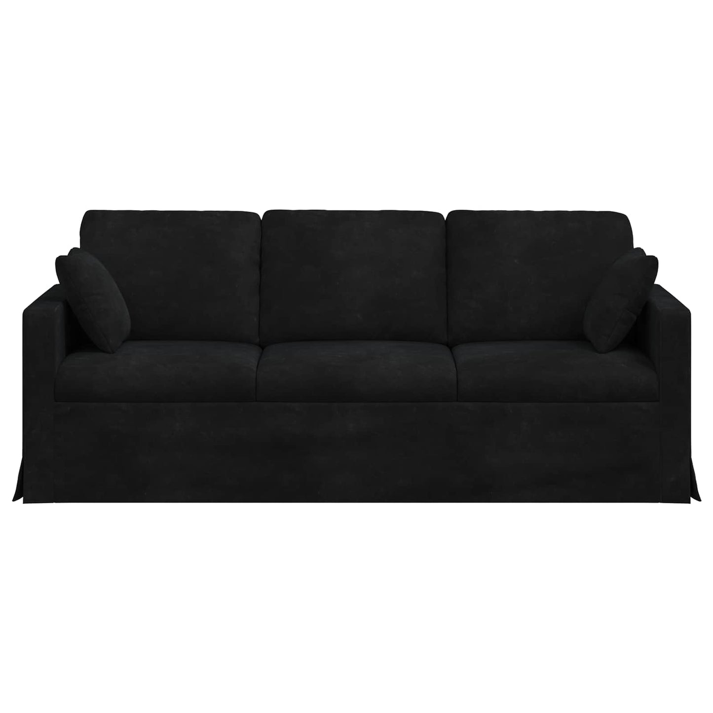 Sofa Schwarz 198 x 78 x 80 cm Samt