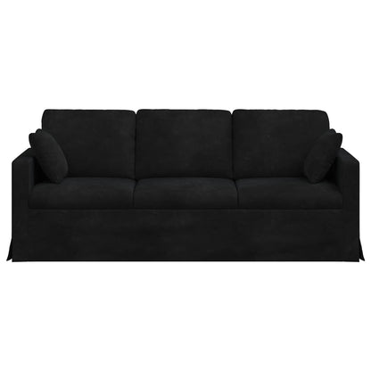 Sofa Schwarz 198 x 78 x 80 cm Samt