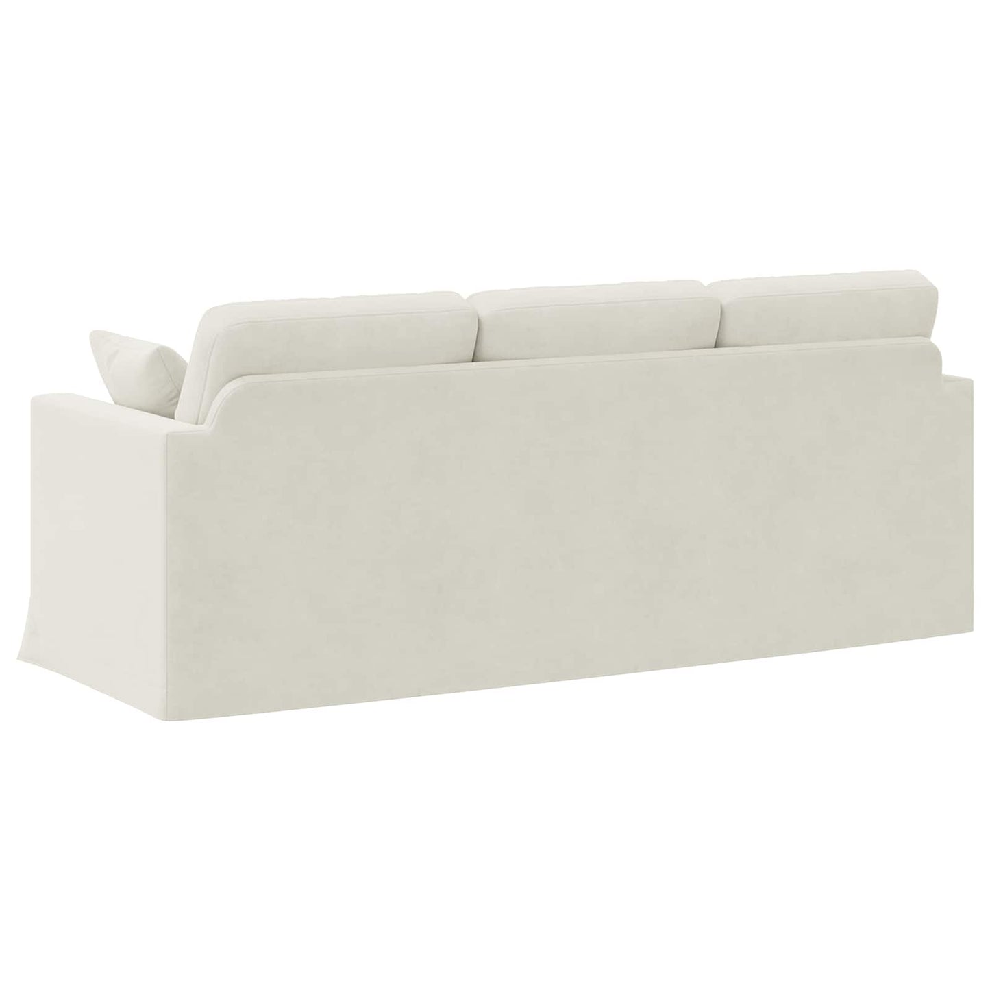 vidaXL Sofa Creme 198 x 78 x 80 cm Samt
