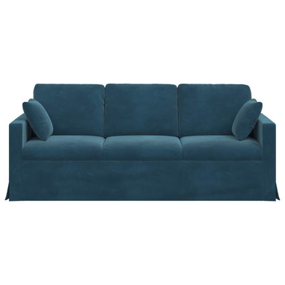 vidaXL Sofa Blau 198 x 78 x 80 cm Samt