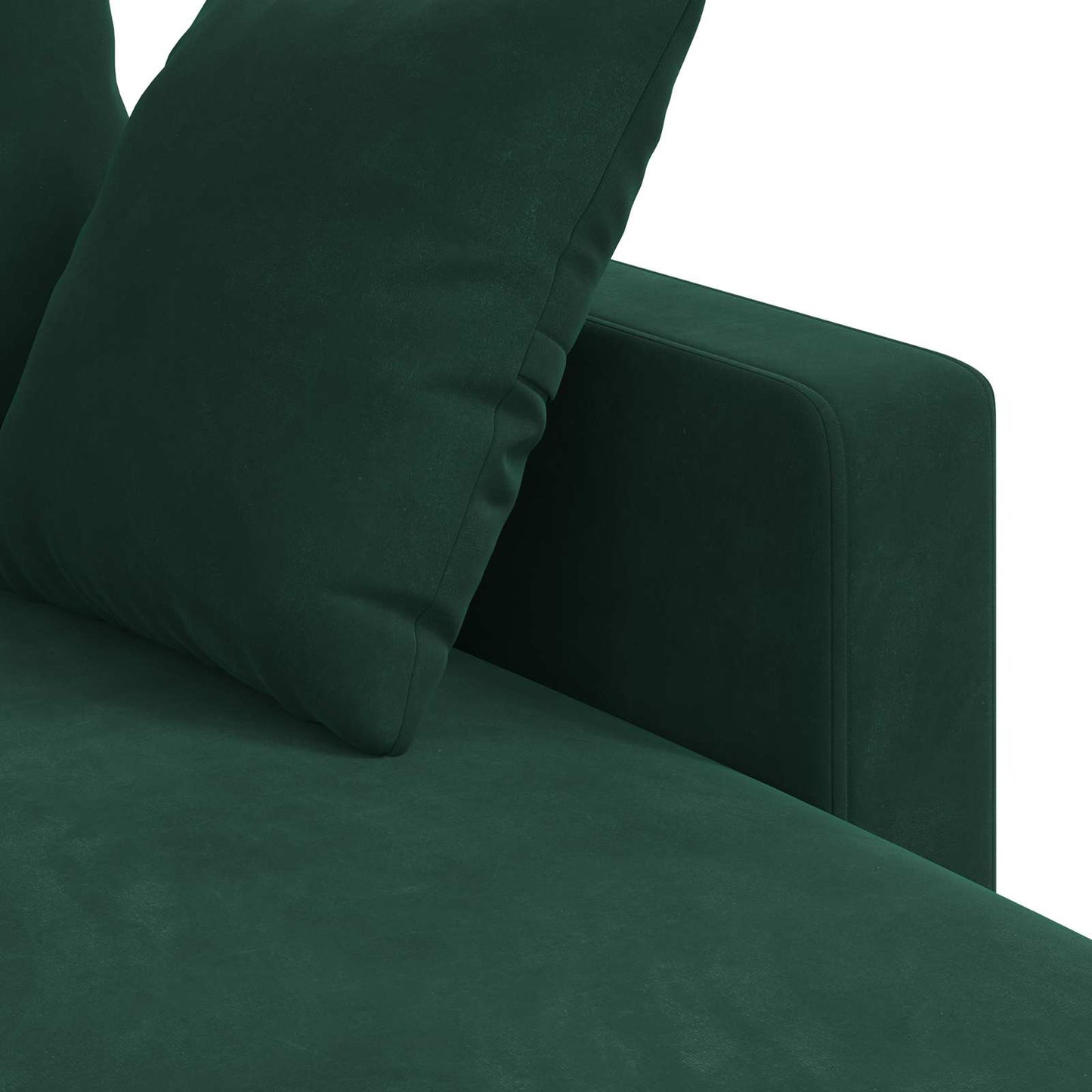vidaXL Sofa Dunkelgrün 198 x 134 x 80 cm Samt