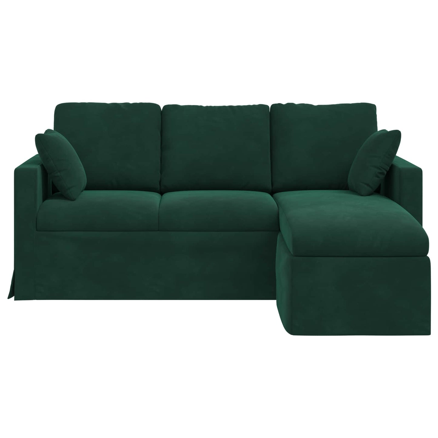vidaXL Sofa Dunkelgrün 198 x 134 x 80 cm Samt
