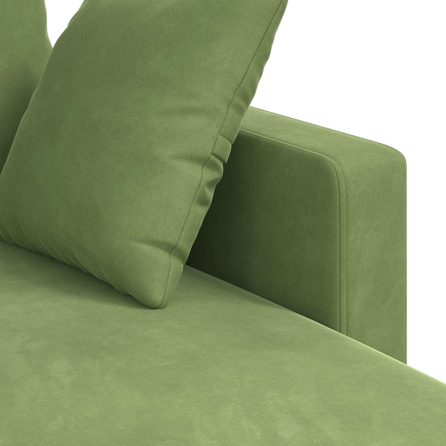 vidaXL Sofa Hellgrün 198 x 134 x 80 cm Samt
