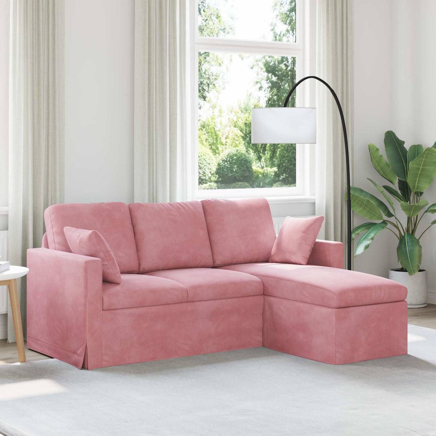 vidaXL Sofa Rosa 198 x 134 x 80 cm Samt