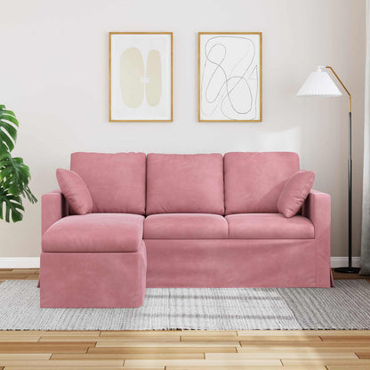 vidaXL Sofa Rosa 198 x 134 x 80 cm Samt