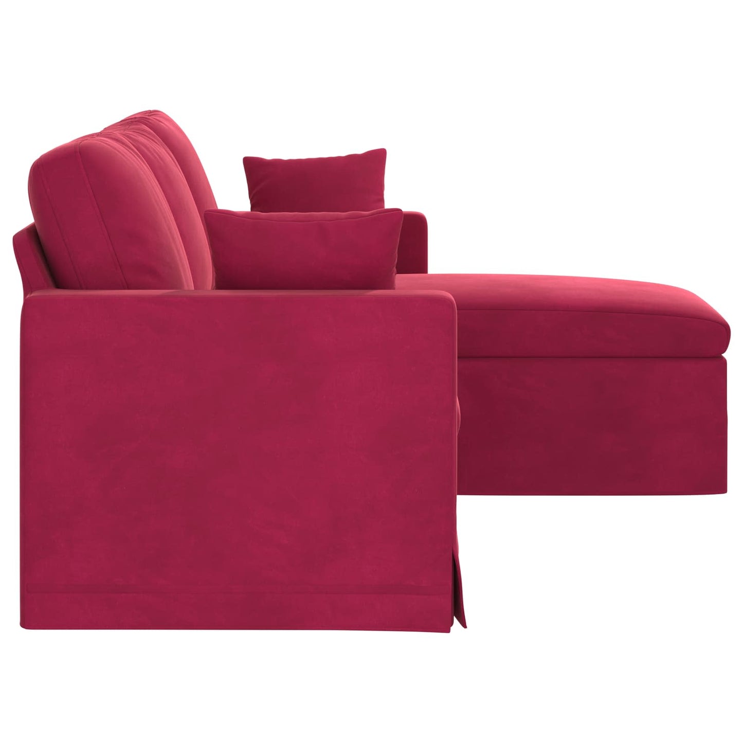 vidaXL Sofa Weinrot 198 x 134 x 80 cm Samt