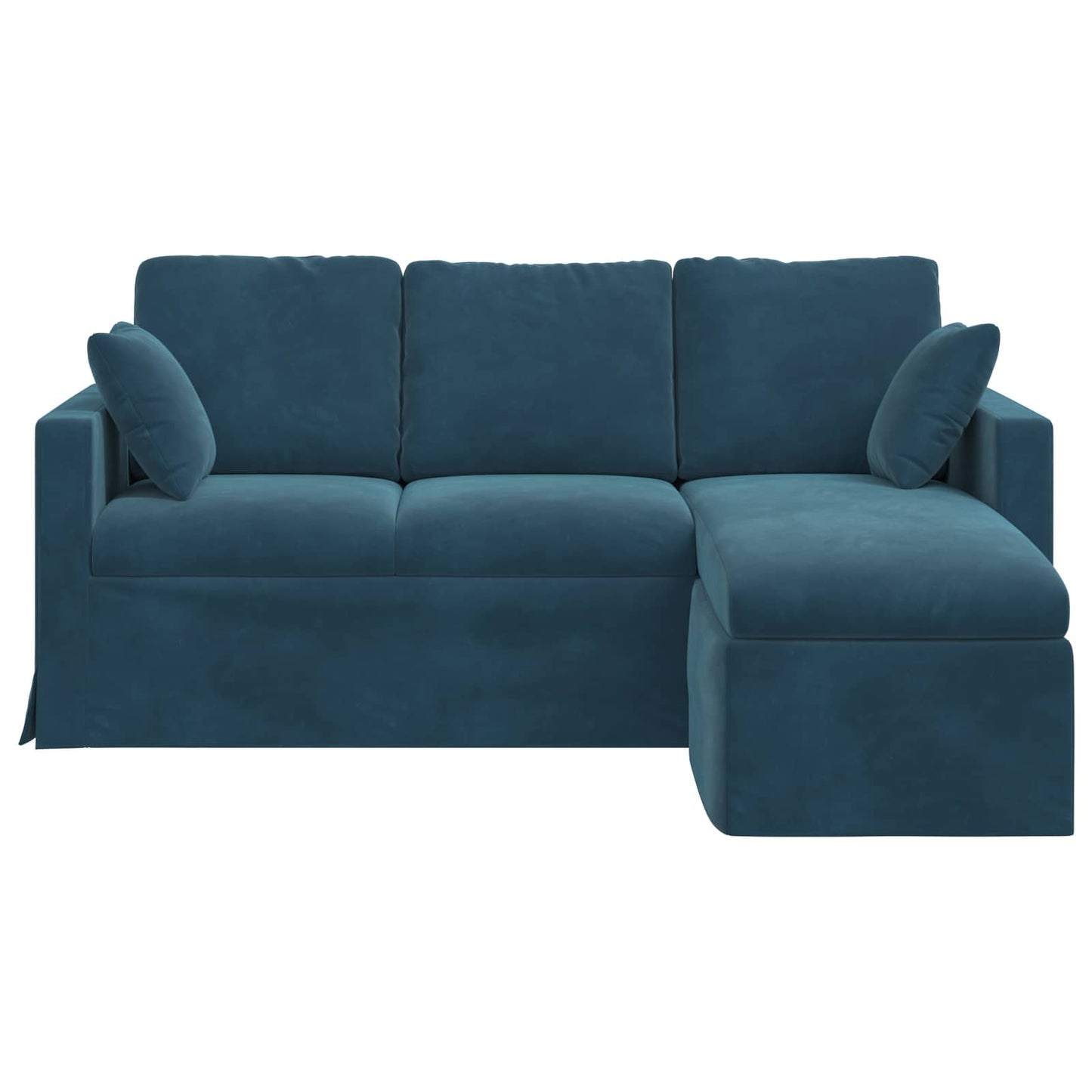 vidaXL Canapé bleu 198 x 134 x 80 cm Velours