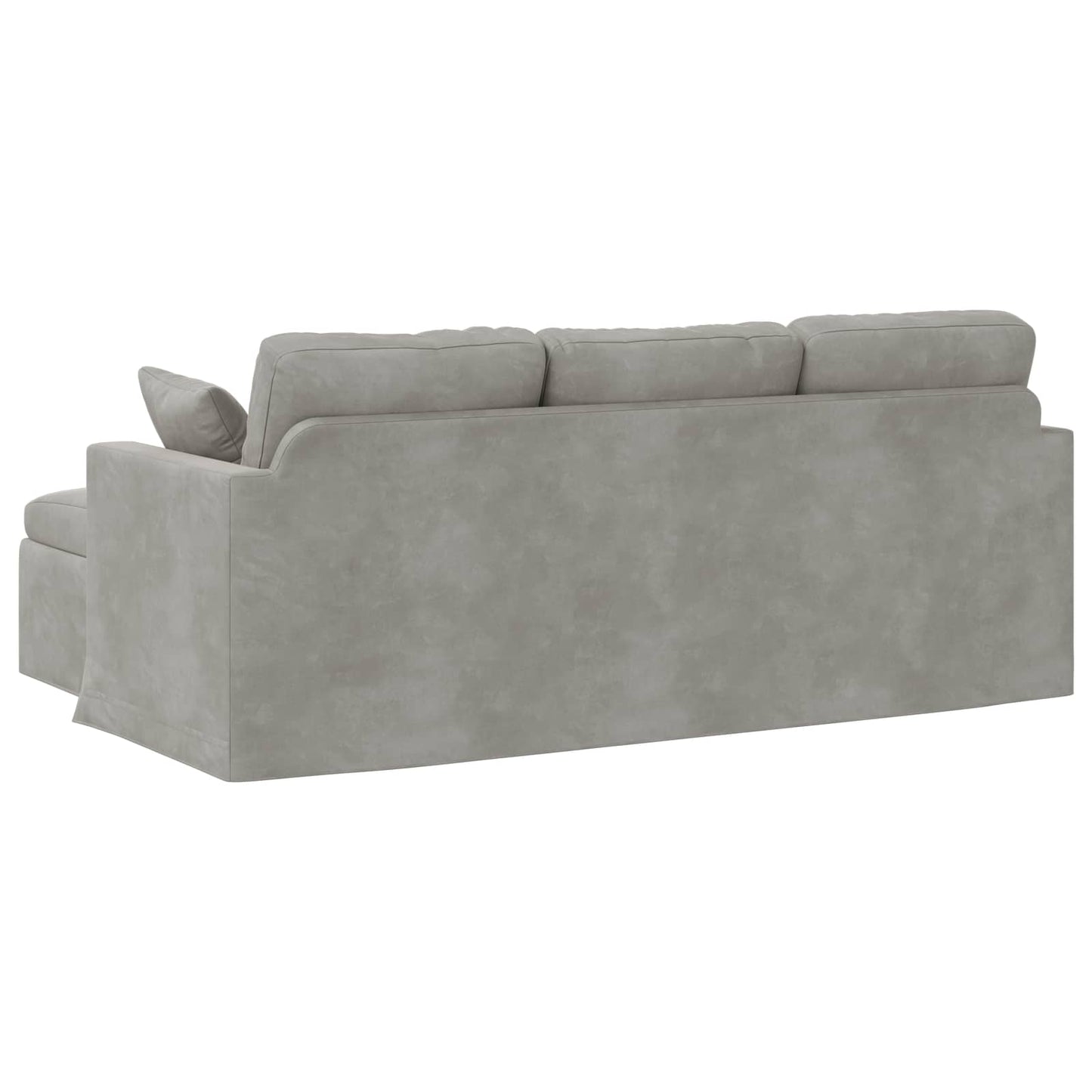 vidaXL Sofa Hellgrau 198 x 134 x 80 cm Samt