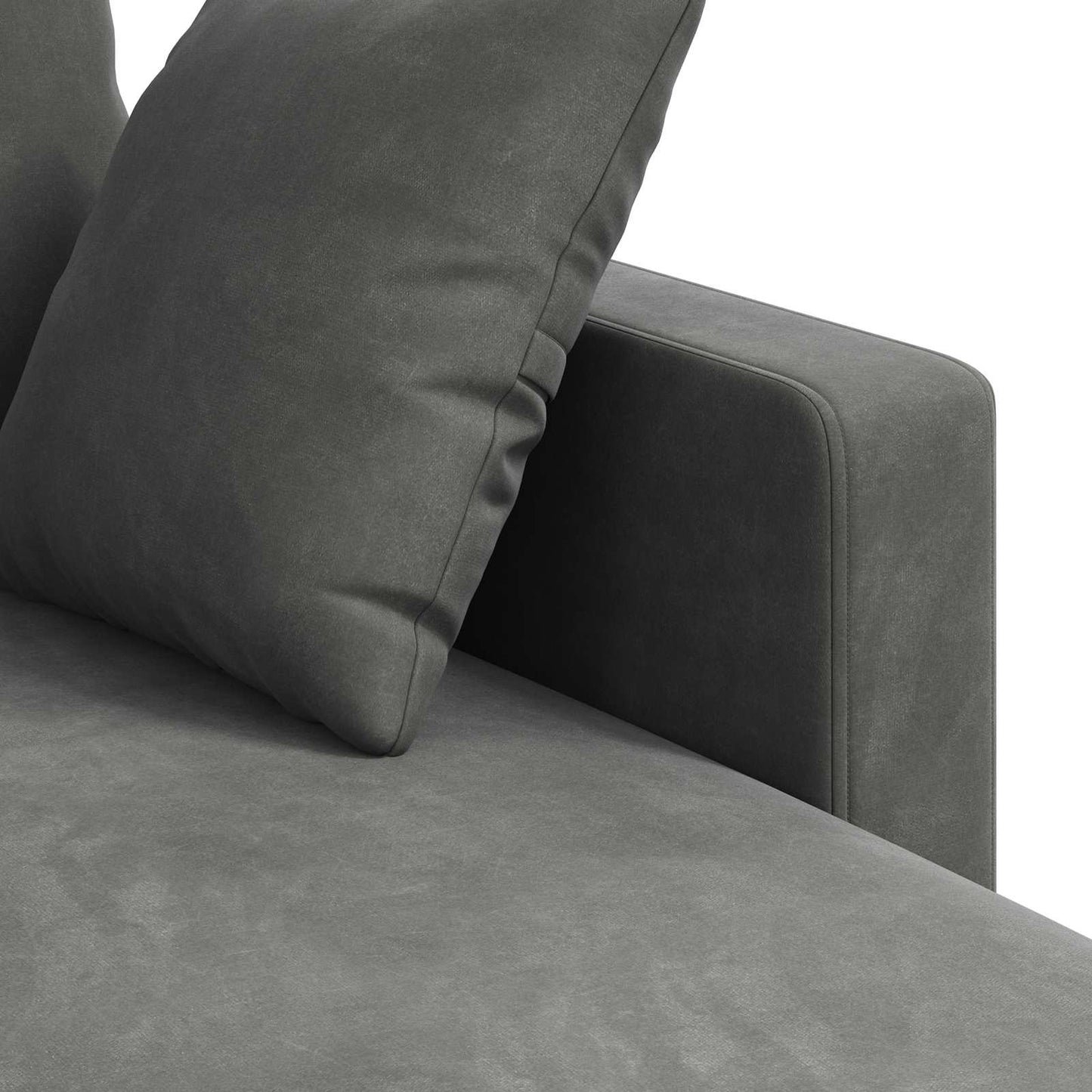 vidaXL Sofa Dunkelgrau 198 x 134 x 80 cm Samt