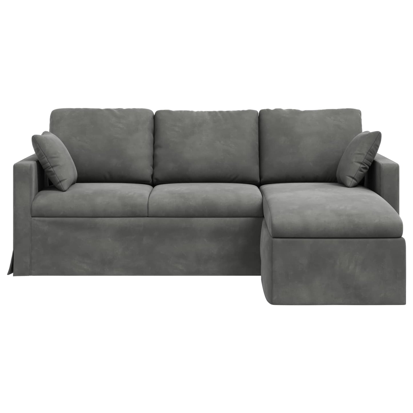 vidaXL Sofa Dunkelgrau 198 x 134 x 80 cm Samt