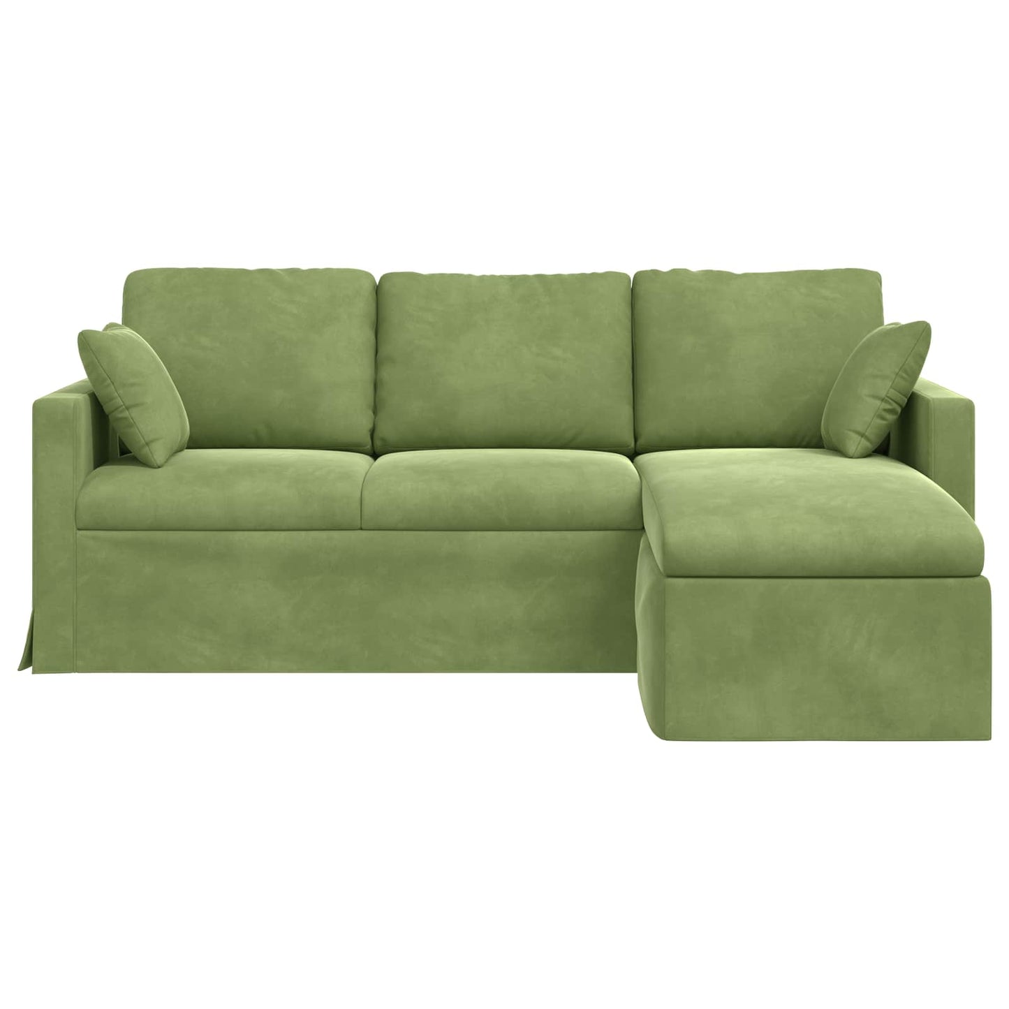 vidaXL Sofa Hellgrün 198 x 134 x 80 cm Samt