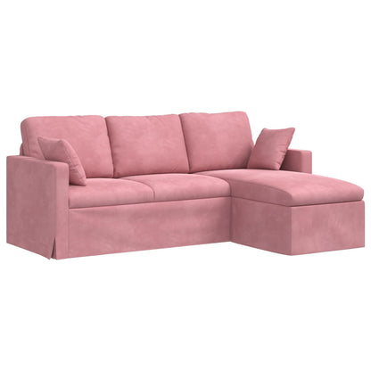 vidaXL Canapé Rose 198 x 134 x 80 cm Velours