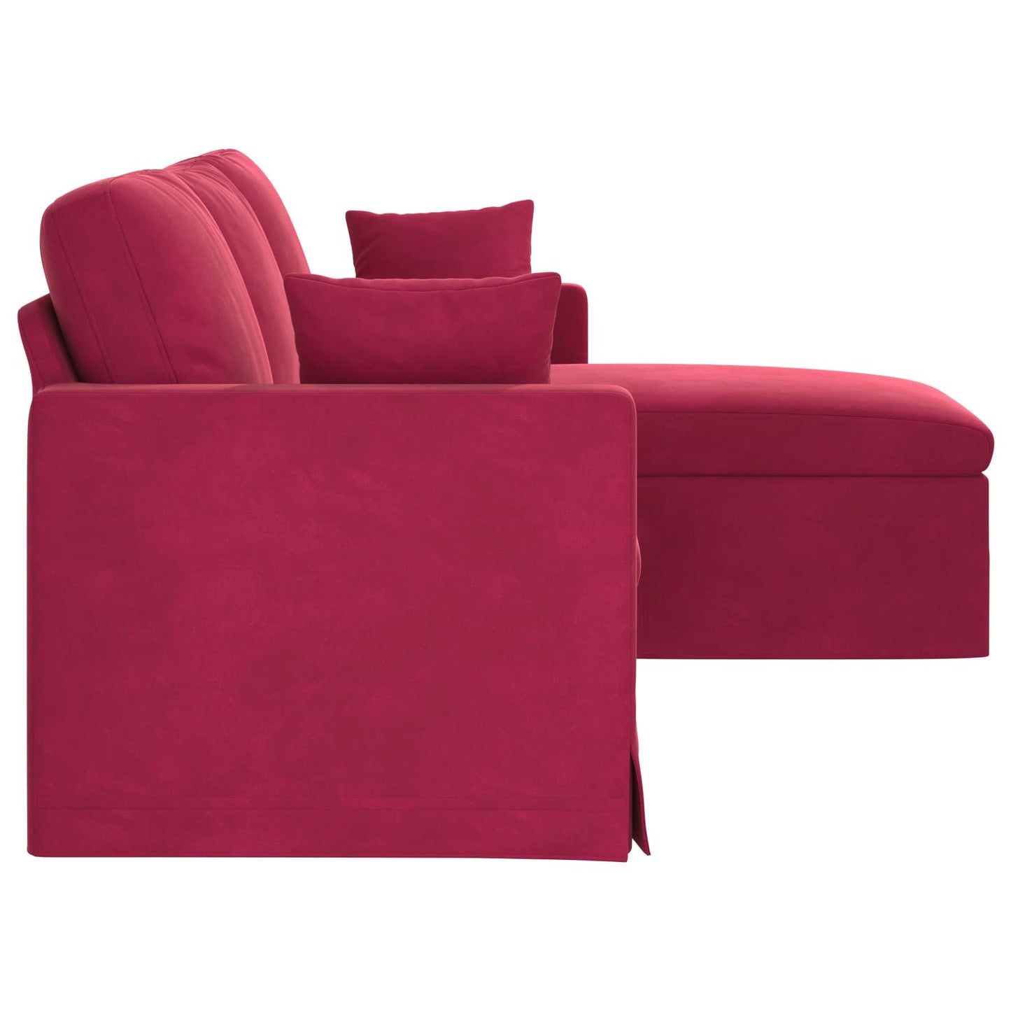 vidaXL Sofa Weinrot 198 x 134 x 80 cm Samt