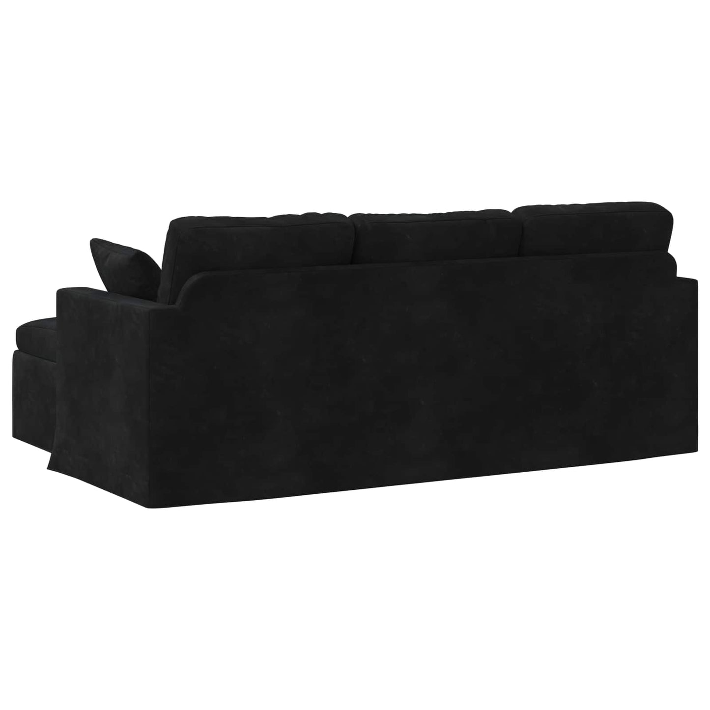 vidaXL Sofa Schwarz 198 x 134 x 80 cm Samt