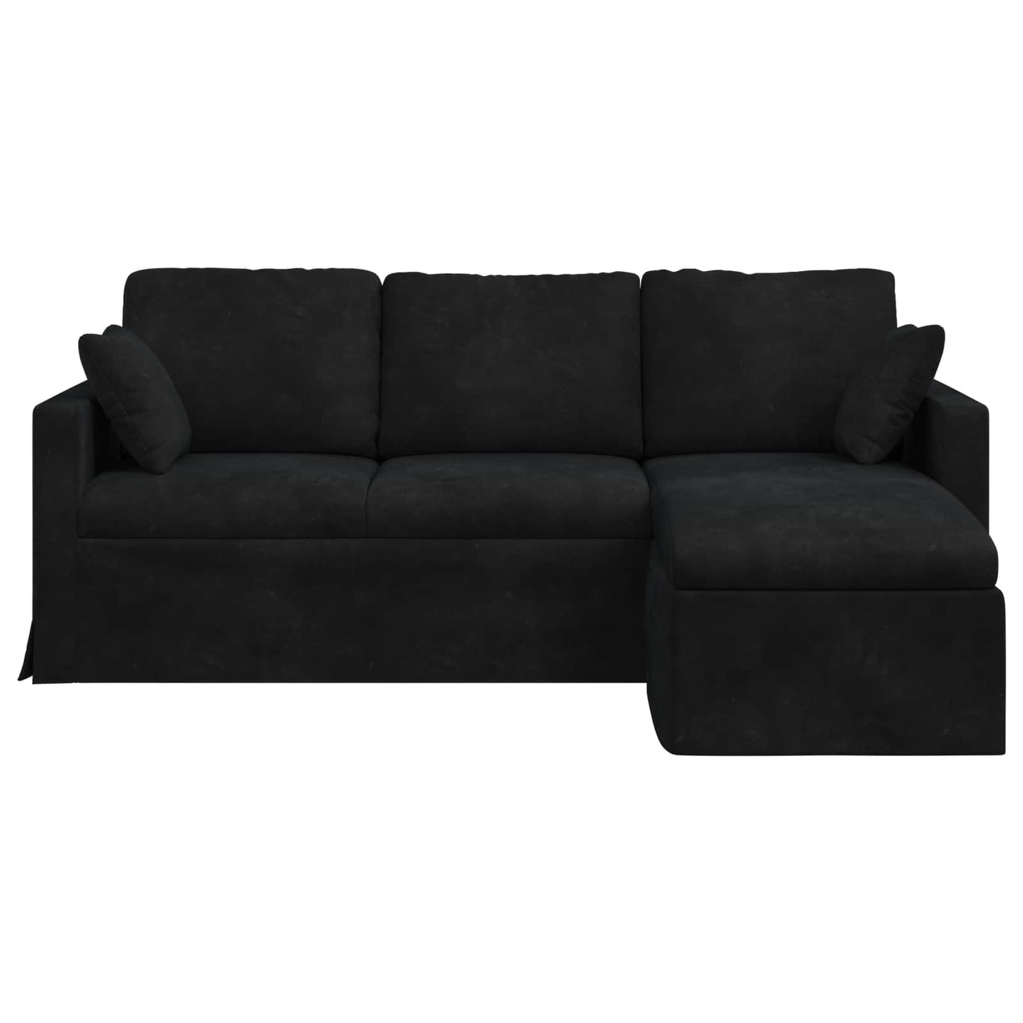 vidaXL Sofa Schwarz 198 x 134 x 80 cm Samt