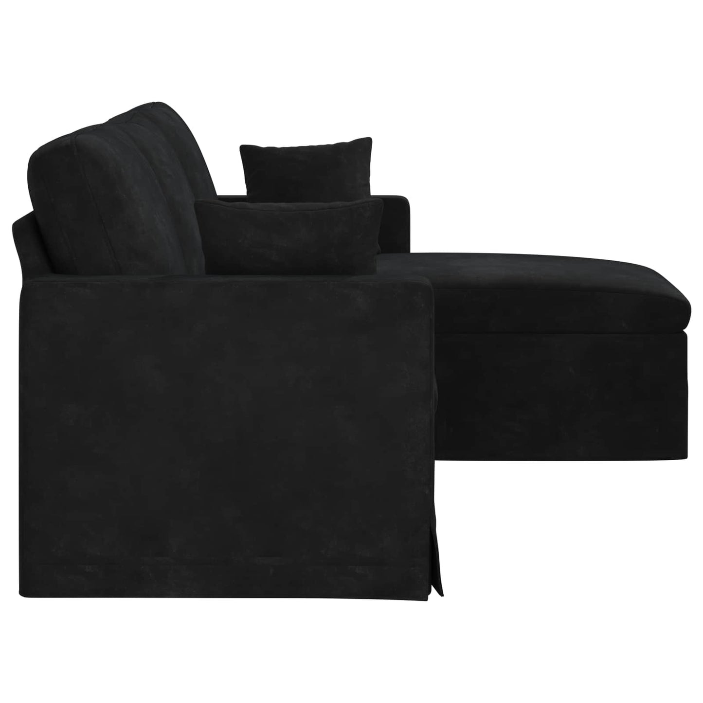 vidaXL Sofa Schwarz 198 x 134 x 80 cm Samt