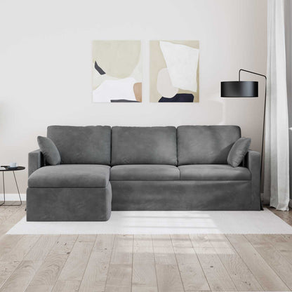 vidaXL Sofa Dunkelgrau 198 x 134 x 80 cm Samt