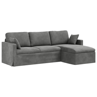 vidaXL Sofa Dunkelgrau 198 x 134 x 80 cm Samt