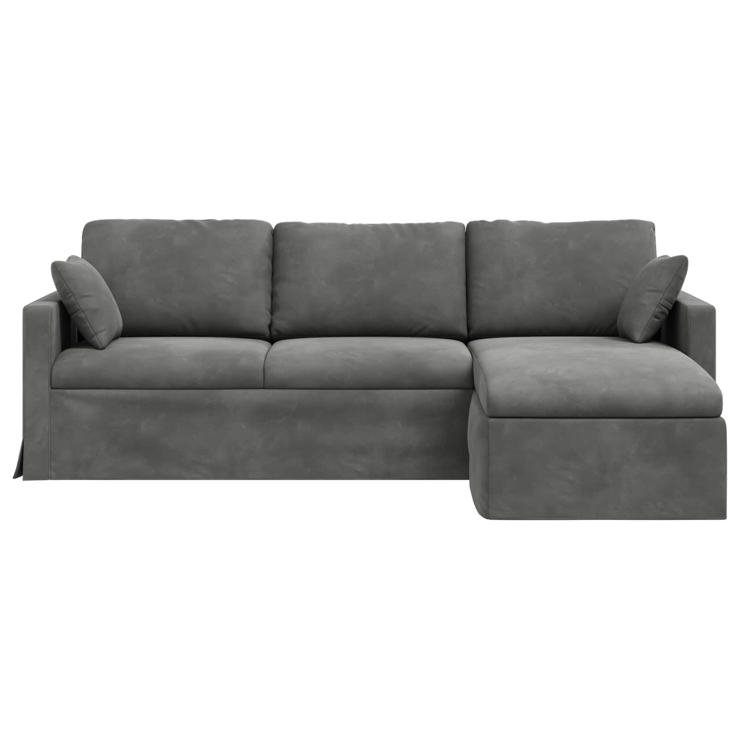 vidaXL Sofa Dunkelgrau 198 x 134 x 80 cm Samt