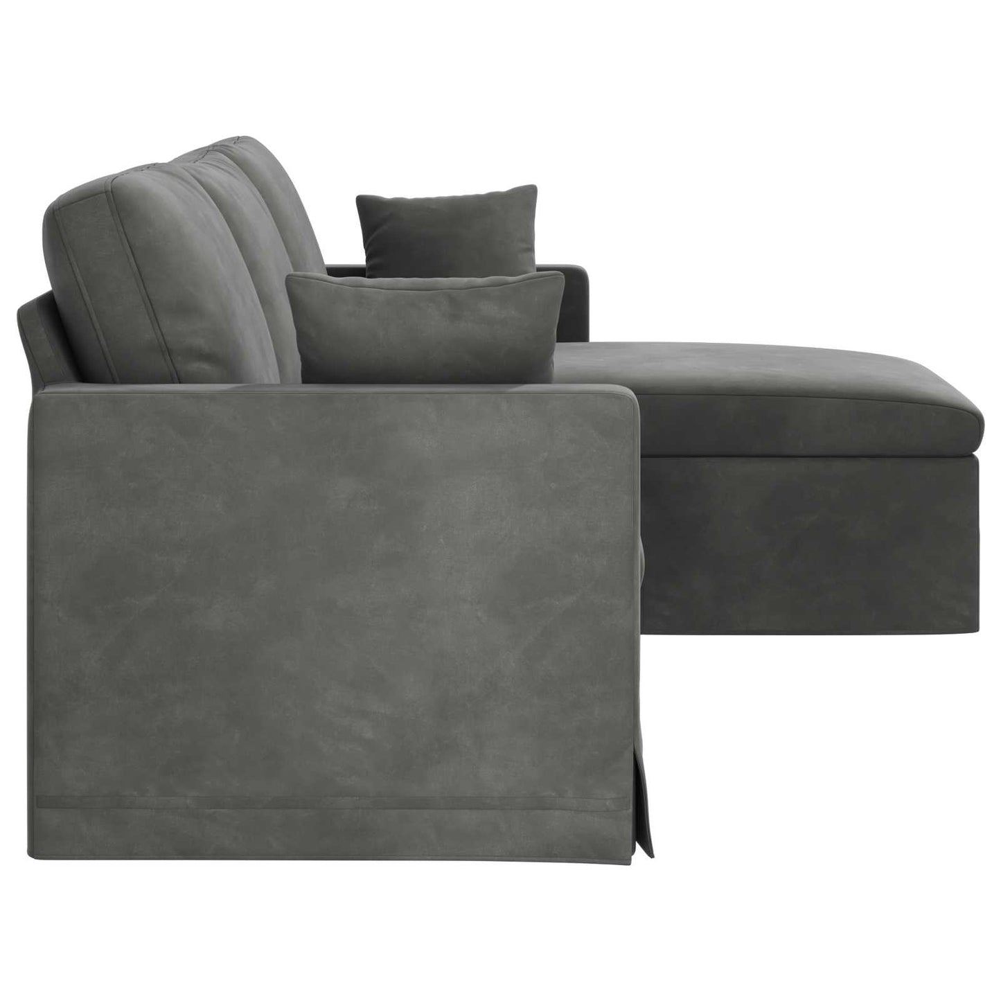 vidaXL Sofa Dunkelgrau 198 x 134 x 80 cm Samt